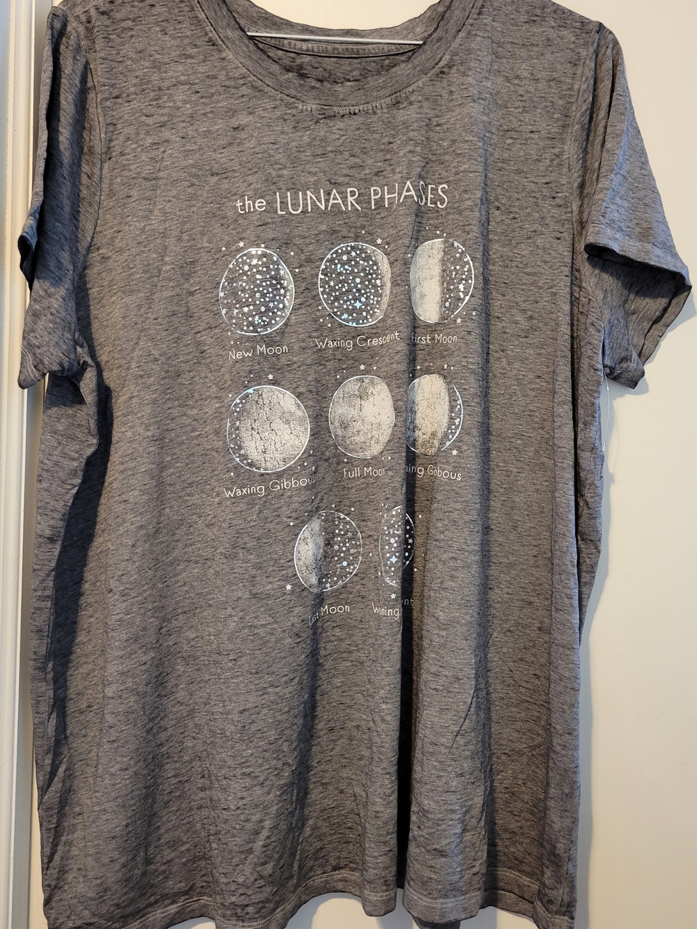Gray 'The Lunar Phases' Graphic Tee